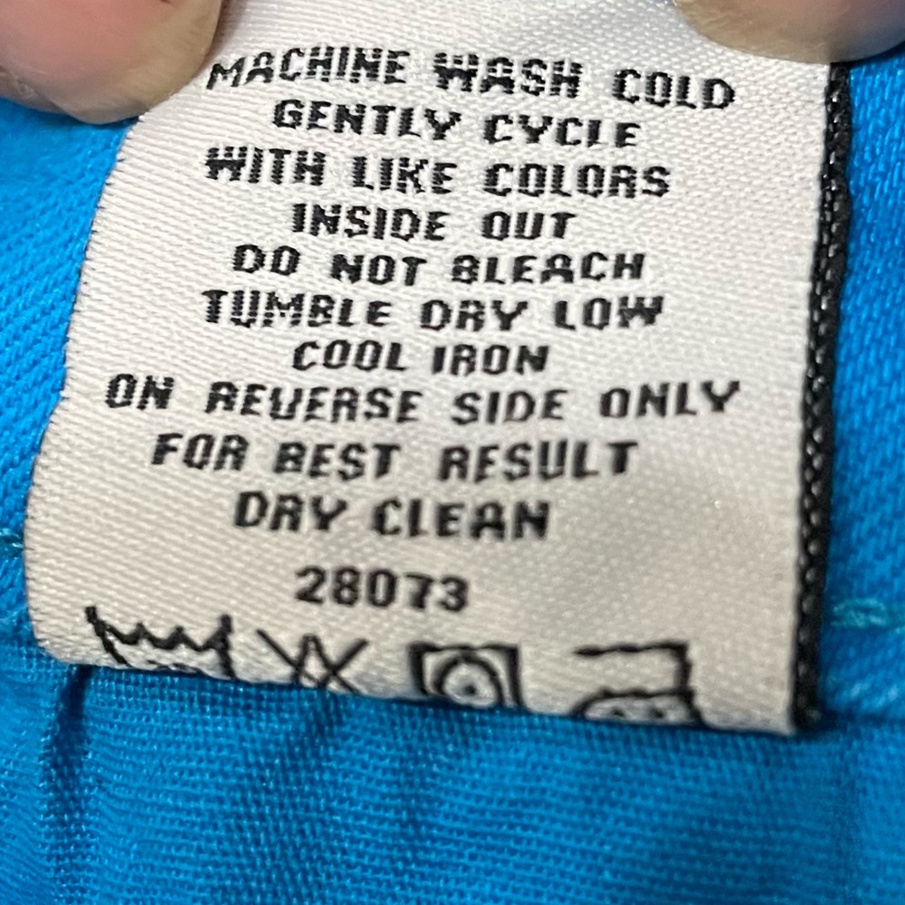 Romeo & Juliet Couture bright blue denim moto jeans / 24 / Excellent condition - Picture 15 of 16